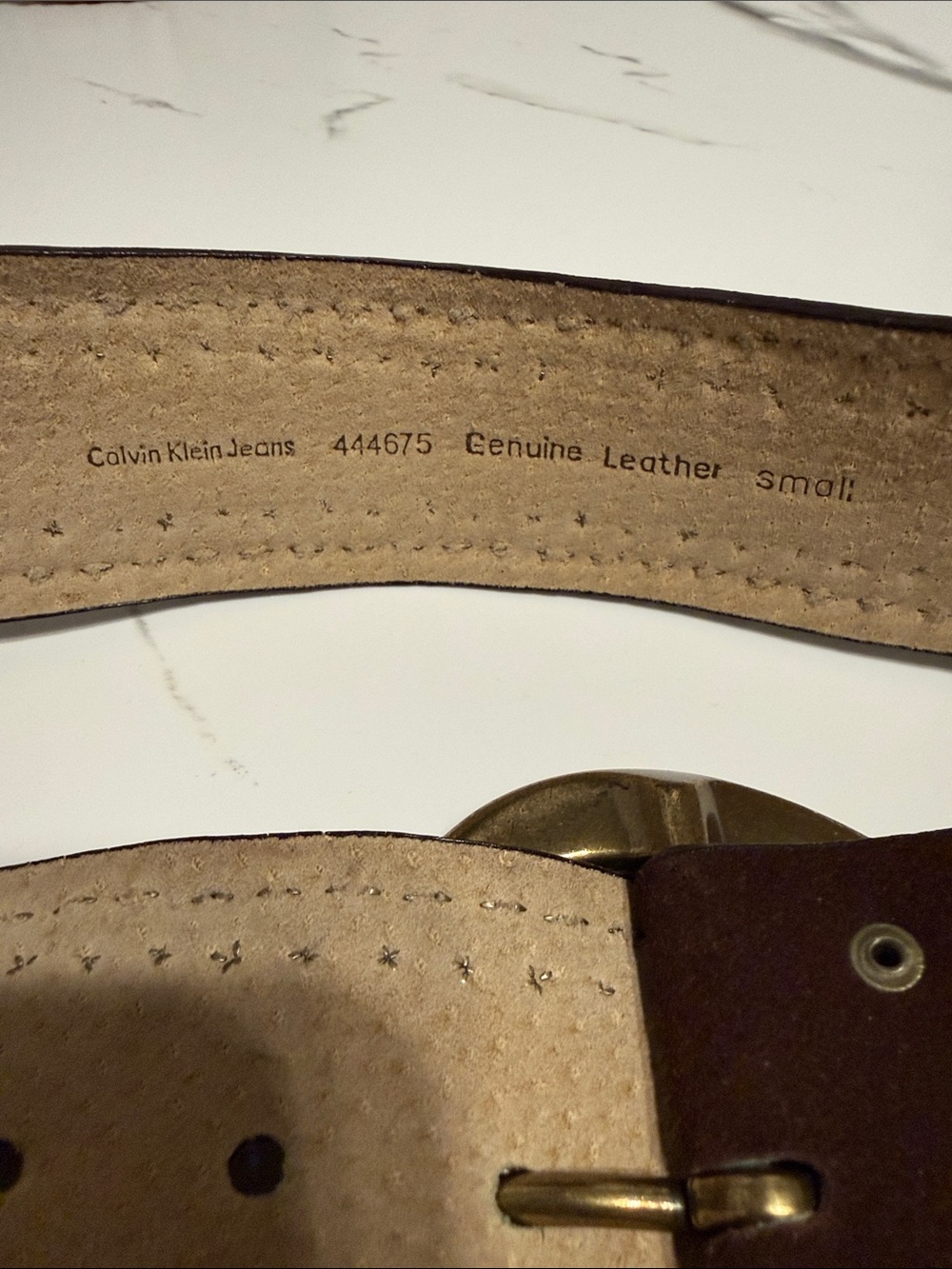 Dark Brown Genuine Suede Leather Wide Studded Belt  Small - Picture 2 of 9